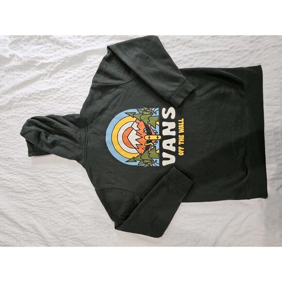 Vans Mountain Sk8 Zip Up Hoodie Sycamore Green YOUTH XL Fleece Snow Capped Mtns - Picture 2 of 15